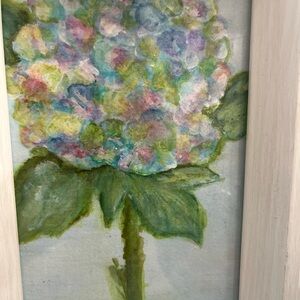 Chinoiserie Floral original paintings framed 4 x 6 set